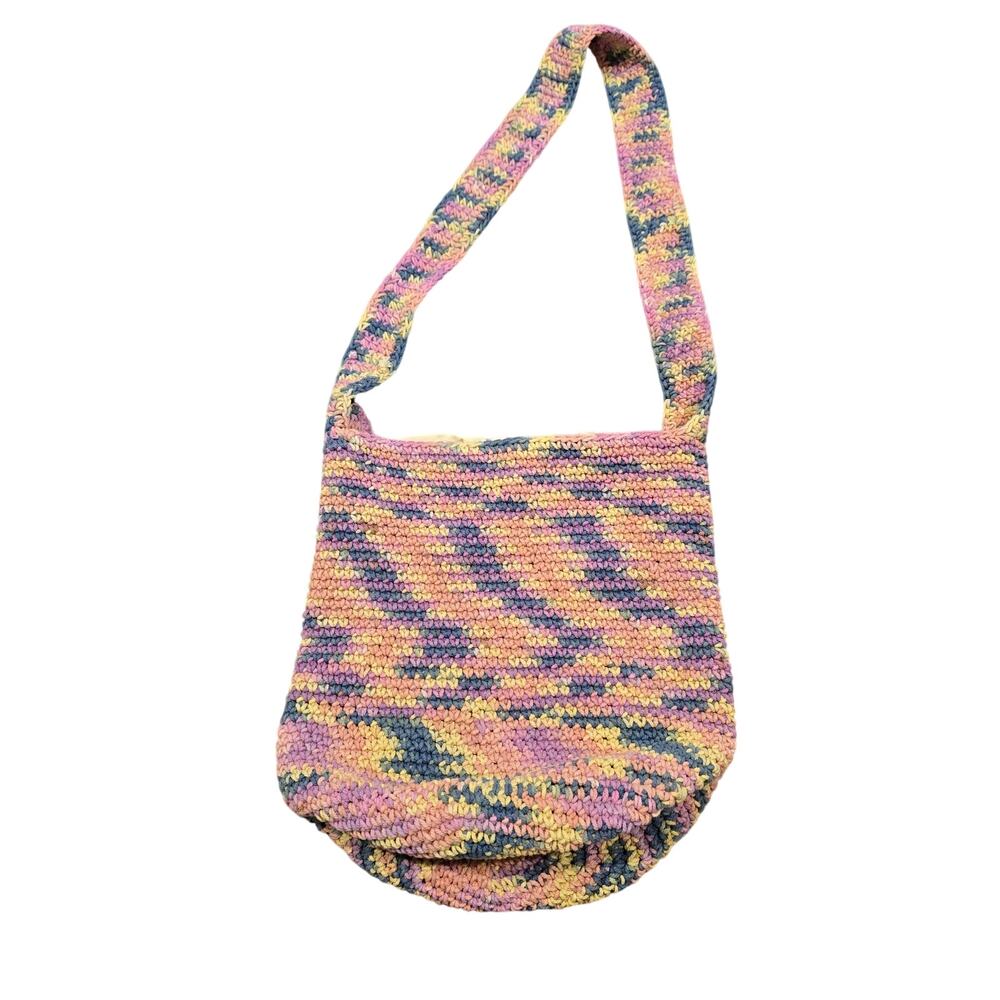 Wild Fable Knit Colorful Boho Hobo Crossbody Bag - Picture 1 of 9